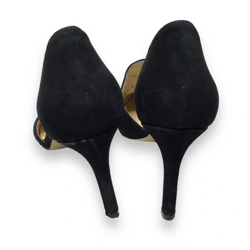 Adrienne Vittadini Nicolo Black Suede 4" D'Orsay Dress Heels - 7.5M - Picture 2 of 12
